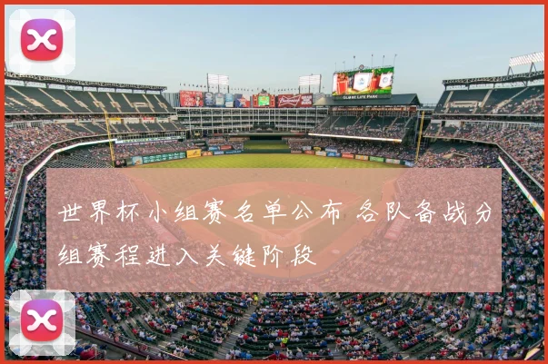 世界杯小组赛名单公布 各队备战分组赛程进入关键阶段